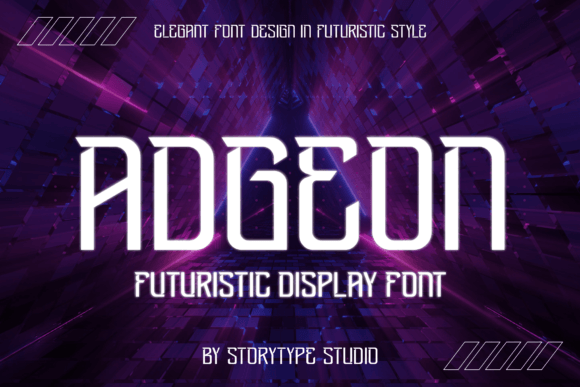Adgeon: A Modern Display Font for Digital Brand Clarity