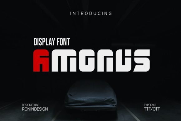 Amonus: A Display Font That Feels Like Home