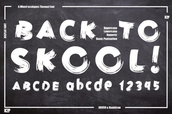 Back to Skool: A Playful Display Font for Digital Branding
