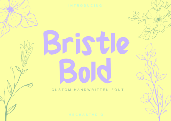 Bristle Bold: A Playful Display Font That Elevates Real Small Business Branding