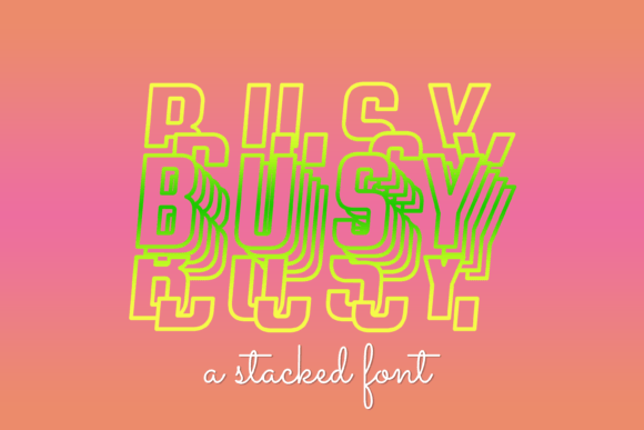 Busy Font for Business