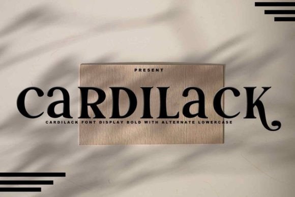 Cardilack: A Refined Display Font for Luxury Branding