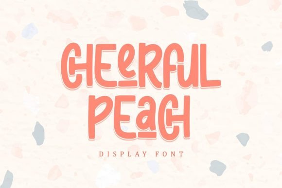 Cheerful Peach: A Playful Display Font for Editorial Charm