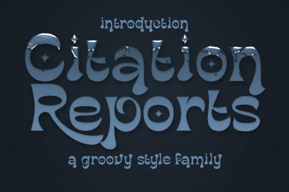 Citation Reports: A Playful Retro Display Font for Crafters