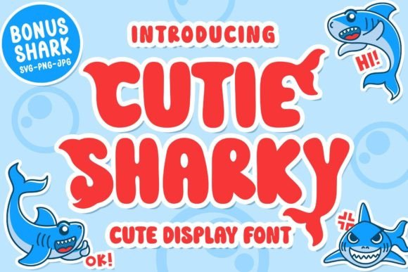 Cutie Sharky: A Playful Display Font for Kid-Friendly Branding