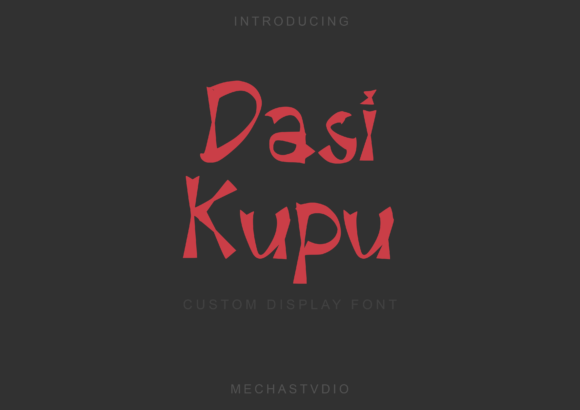 Dasi Kupu: A Display Font That Feels Like a Quiet Smile
