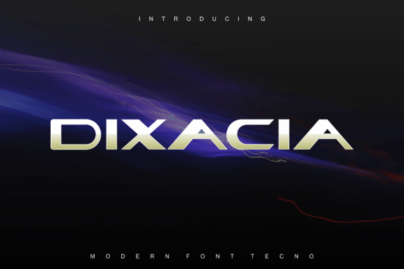 Dixacia: A Futuristic Display Font for Editorial Impact