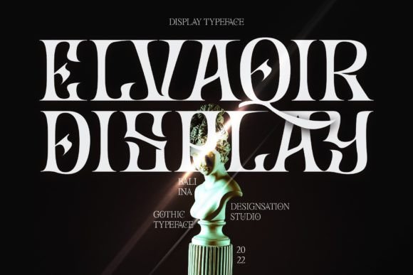 Elvaqir: A Gothic Rock Display Font for Bold Digital Identity