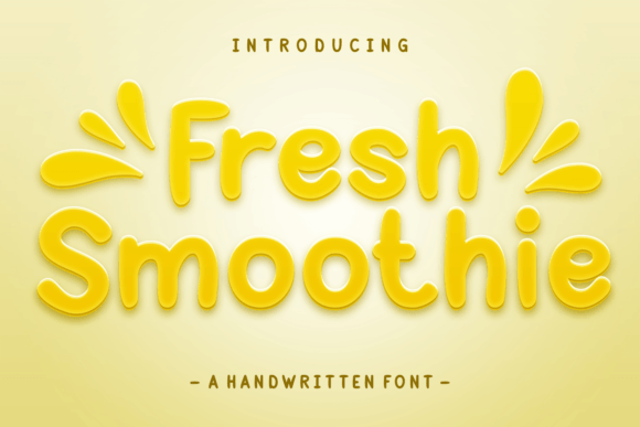 Fresh Smoothie Font for Web Design