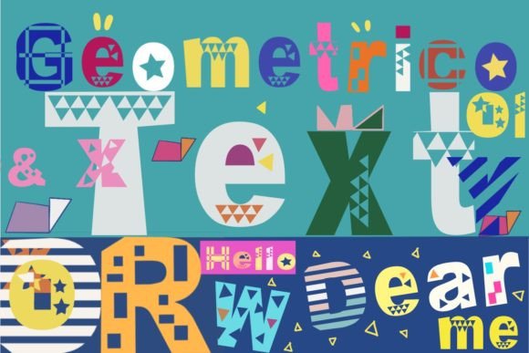 Geometricoo: A Playful Display Font