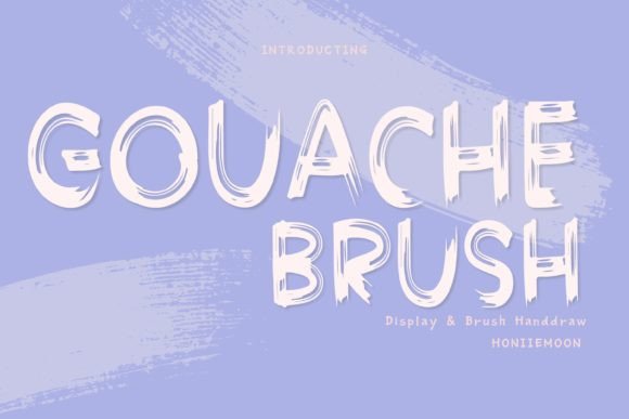 Gouache Brush: A Playful Display Font That Makes Your Brand Feel Inviting