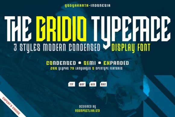 Gridio: A Futuristic Font for Web Design