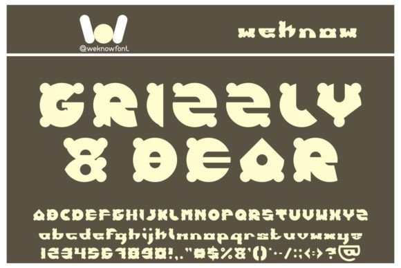 Grizzly and Bear: A Whimsical Display Font That Actually Works