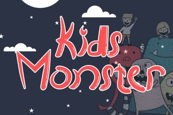 Kids Monster Font: A Sweet, Professional Display Typeface for Small Brands