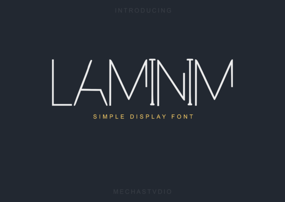Laminim: A Minimalist Display Font for Editorial Clarity