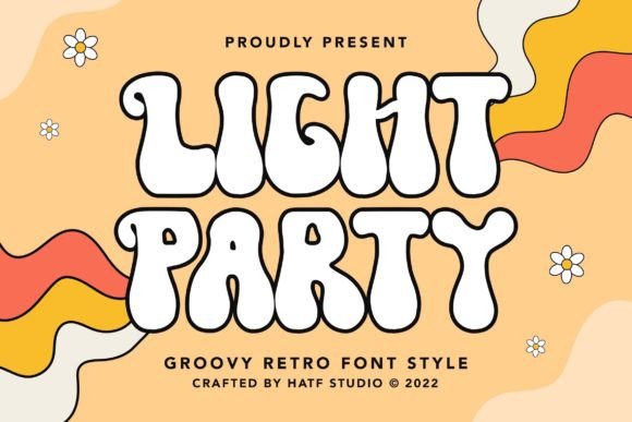 Light Party: A Groovy Retro Font for Real Branding Projects