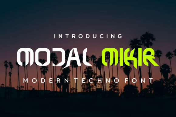 Modal Mikir: A Bold, Tech-Chic Display Font for Makers