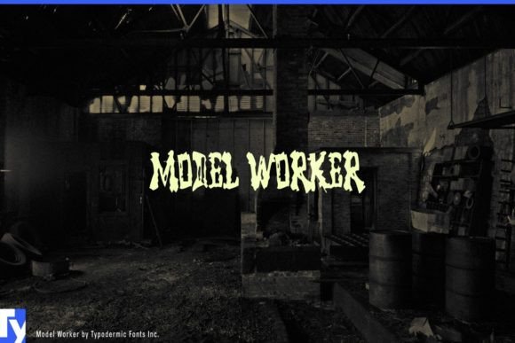 Model Worker Font: Playful, Professional Display Type for Small Brands
