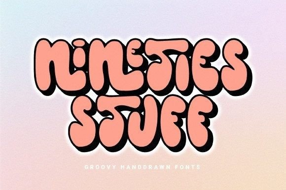 Nineties Stuff: A Display Font That Grabs Attention