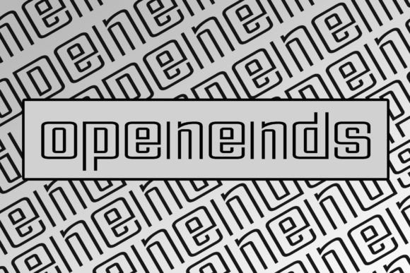 Open Ends: A Bold, Modern Display Font for Small Business Branding
