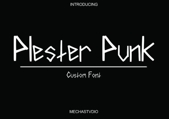 Plester Punk: A Bold Display Font for Editorial Identity