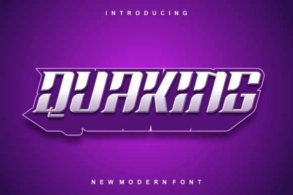 Quaking: A Bold, Earthy Display Font That Demands Space