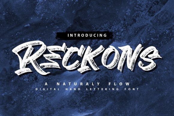 Reckons: A Confident Display Font for Small Business Branding