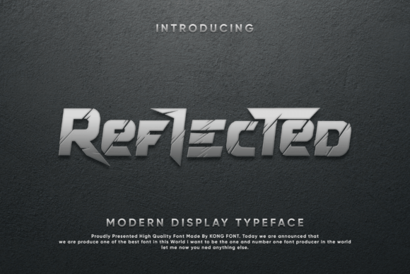 Reflected: A Playful Display Font That Elevates Digital Branding