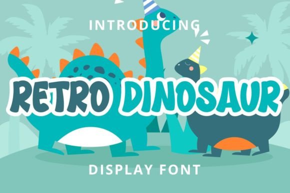Retro Dinosaur: A Playful Display Font for Editorial Charm