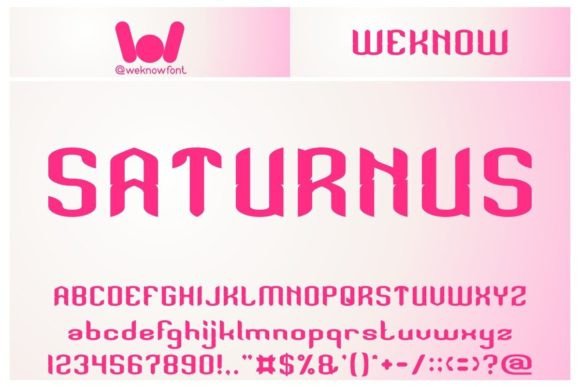 Saturnus: A Bold Display Font That Makes Handmade Products Shine
