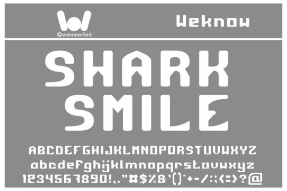 Shark Smile: A Bold Display Font for Digital Branding