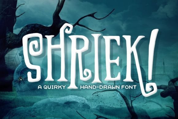 Shriek: A Playful Display Font for Editorial Halloween Magic