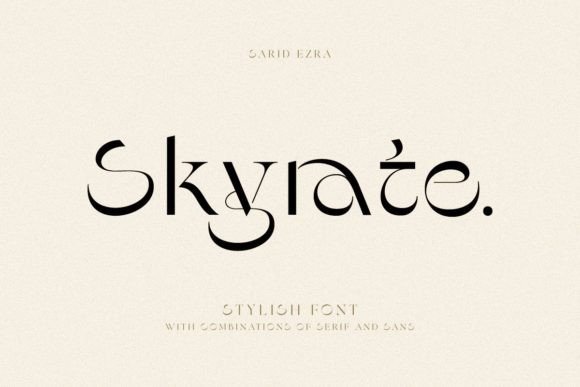 Skyrate: A Display Font That Elevates Your Small Business Brand
